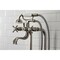 Kingston Brass CCK246K8 Freestanding Clawfoot Tub Faucet Package with Supply Line, Brushed Nickel CCK246K8 - alternate 6